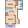 ラフレシールMIZUKI・A・B 2DKの間取り