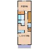 エスポワールA・B 1LDKの間取り