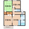 コーポ上野 3DKの間取り