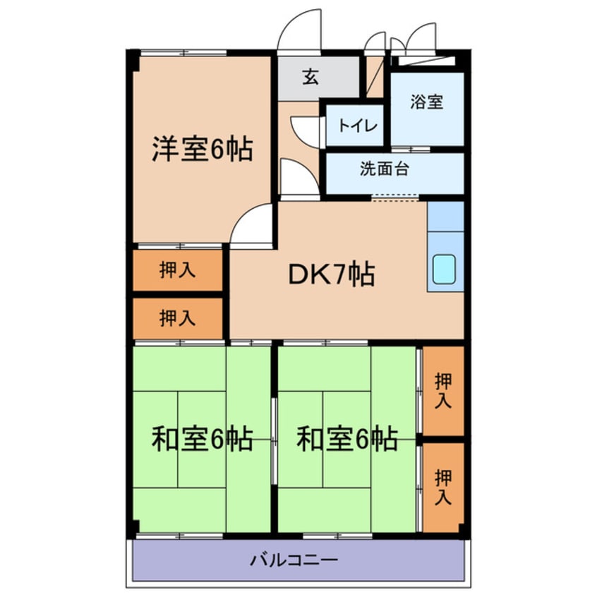 間取図 新倉敷駅前再開発住宅