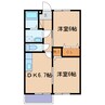 ケープマロンテール 2DKの間取り