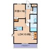 シーサイド・いずみ 1LDKの間取り