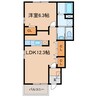ソレアード 1LDKの間取り