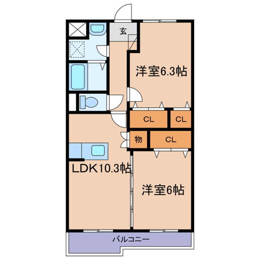 間取図 フランソレイユ