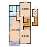 サニーコートⅠ 2LDKの間取り
