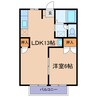 ピーチハイツ 1LDKの間取り