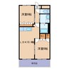ルノアール 2LDKの間取り