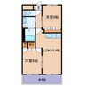 ルノアール 2LDKの間取り