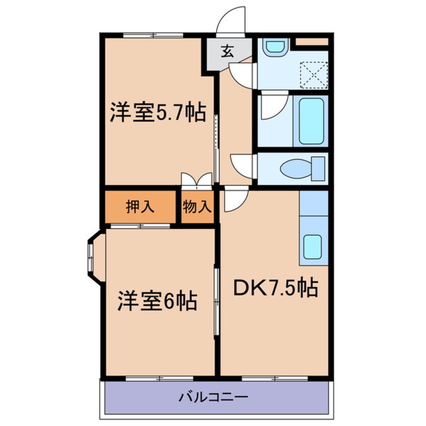 間取図 リーベン上成