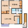 PRINCE COURT・AB 2LDKの間取り