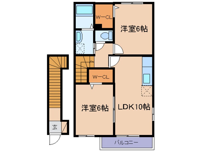 間取図 ルミネ長田A