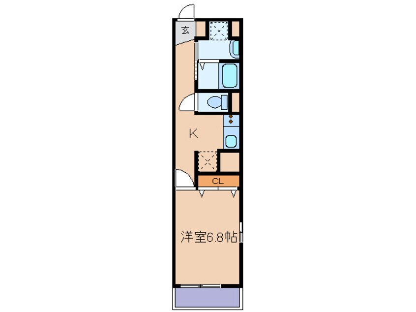 間取図 ルミネ長田B