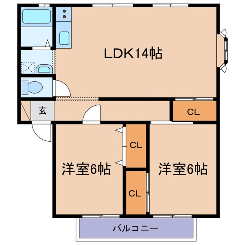 間取図 サンガーデン水川