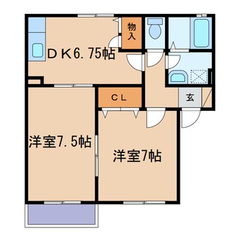 間取図 ラヴィーヌ金光