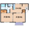 エリアール 2DKの間取り