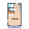 カーサベルデ1 1Rの間取り