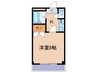 プリード倉敷 1Kの間取り