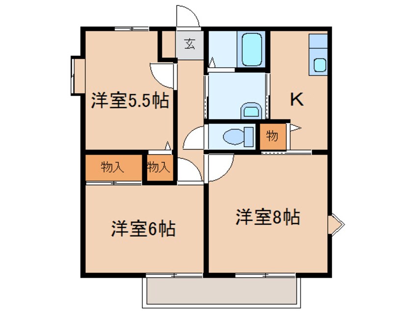 間取図 ピアチェーレ金光