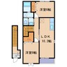 グラン・エスペール 2LDKの間取り