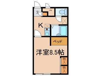 間取図 レオパレス金光