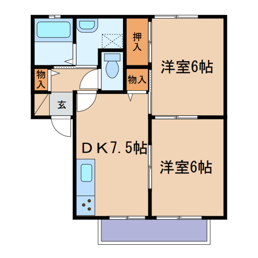 間取図 サンクオーレⅡ