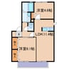 バリュージュサンヨー 2LDKの間取り