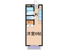 ゼフィールB・C 1Kの間取り