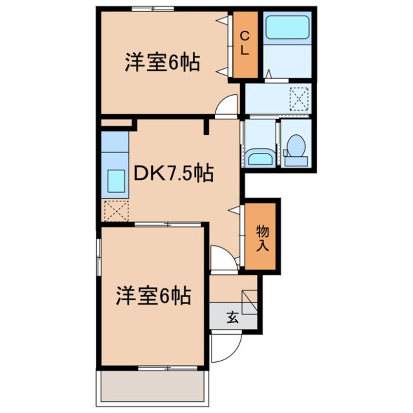 間取図 チェリーフレグランス