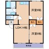 トランキル金光A・B 2LDKの間取り