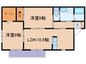 ハイグランスC 2LDKの間取り