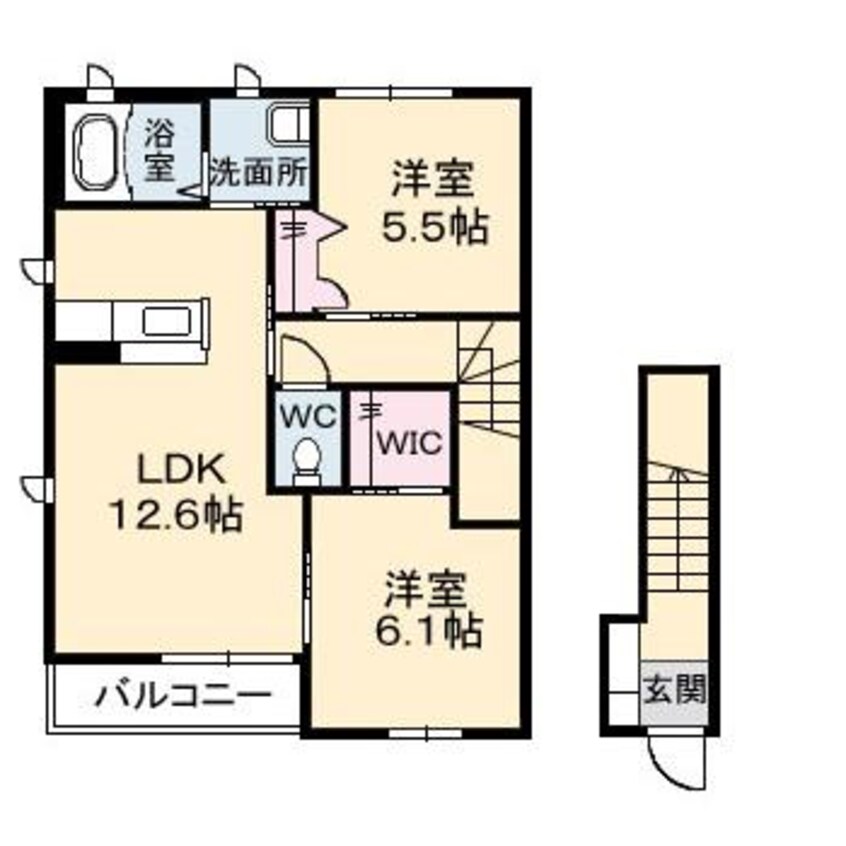 間取図 ルーナ新倉敷