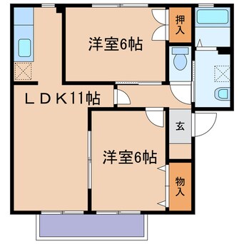 間取図 ソレジオ浜中