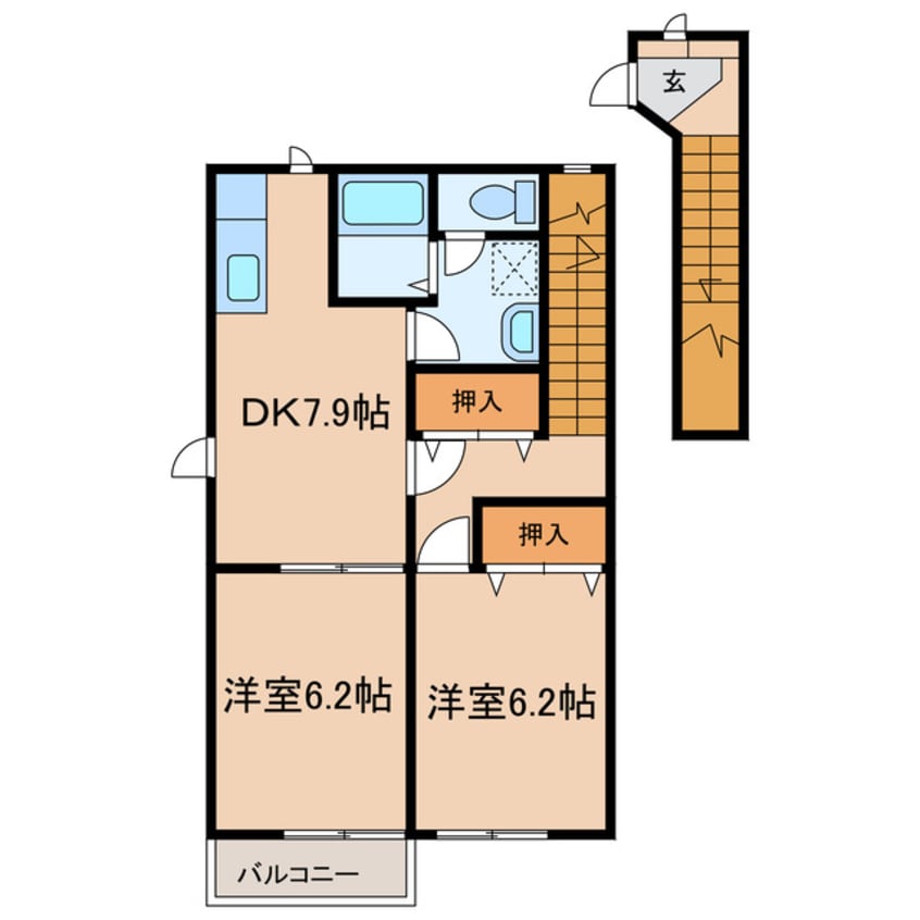 間取図 メゾンセレッソA