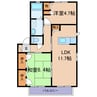 アネシス 2LDKの間取り