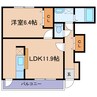 プリムラ　ジュリアン 1LDKの間取り