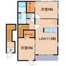Famille　C 2LDKの間取り