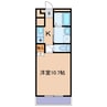 トムキャット102 1Kの間取り