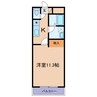 リバパレス 1Kの間取り