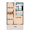 S－グランドール 2LDKの間取り