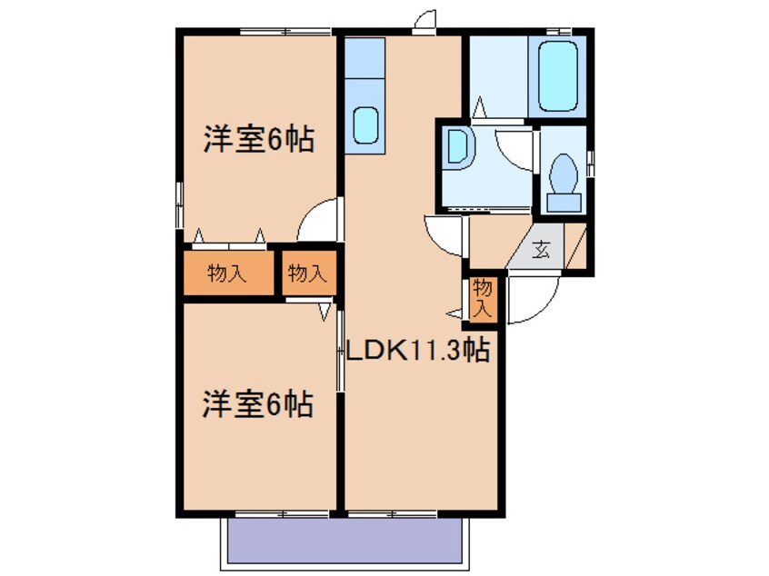 間取図 ロンクーⅡ