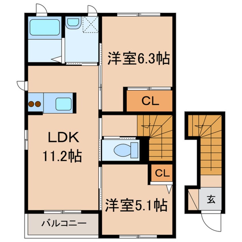 間取図 ハーレー