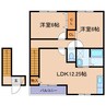 ウエルカム 2LDKの間取り