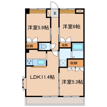 間取図 リッチフィールド