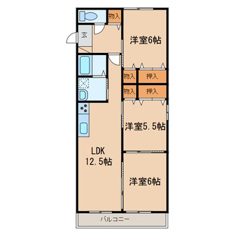 間取図 パインツリーF