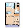 エスペランサ 1LDKの間取り