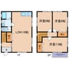 中原借家 3LDKの間取り