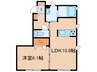 アッヴェニーレA 1LDKの間取り