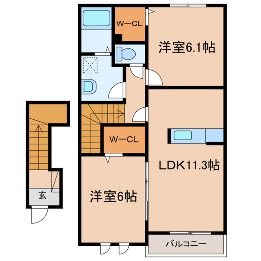 間取図 アンスリールAB