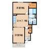 プラシード・T 2DKの間取り