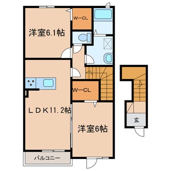 間取図 CROWD真備